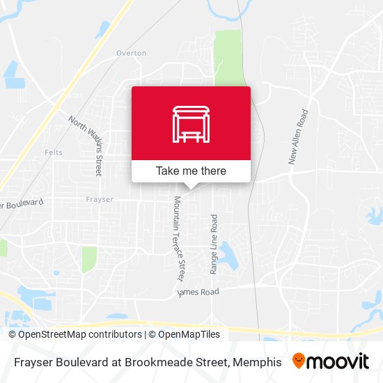Frayser Boulevard at Brookmeade Street map