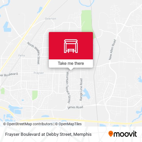 Mapa de Frayser Boulevard at Debby Street