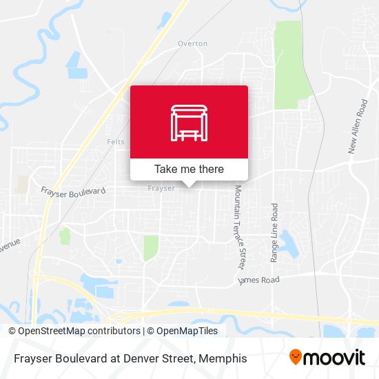 Frayser Boulevard at Denver Street map