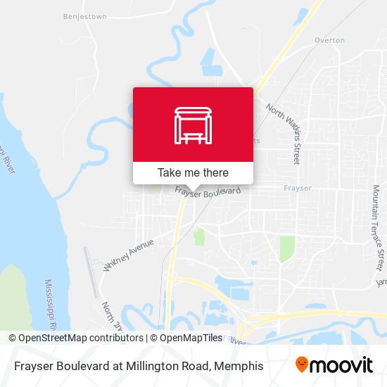 Frayser Boulevard at Millington Road map