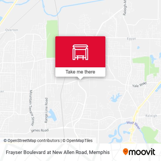 Frayser Boulevard at New Allen Road map