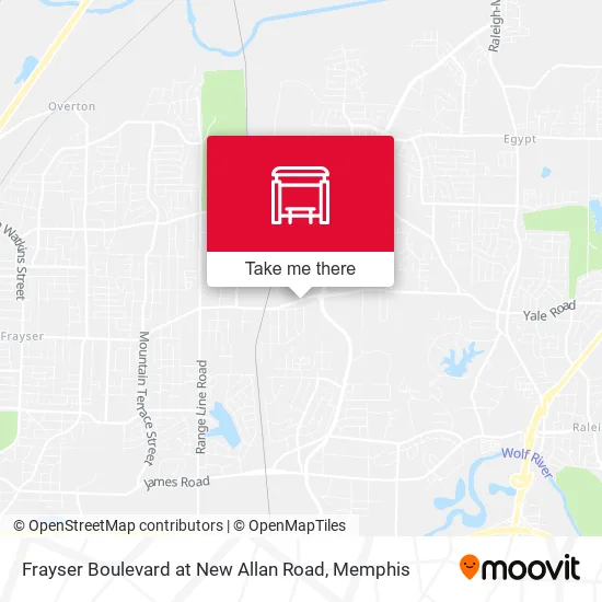 Frayser Boulevard at New Allan Road map