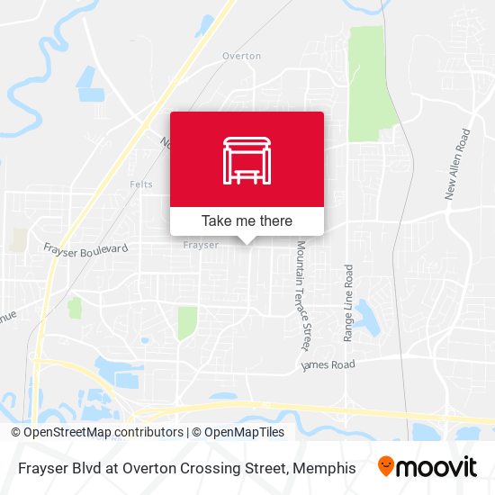 Mapa de Frayser Blvd at Overton Crossing Street