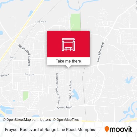 Frayser Boulevard at Range Line Road map