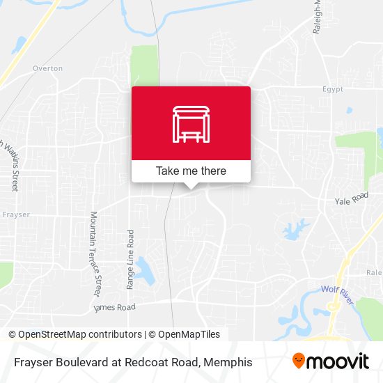 Frayser Boulevard at Redcoat Road map