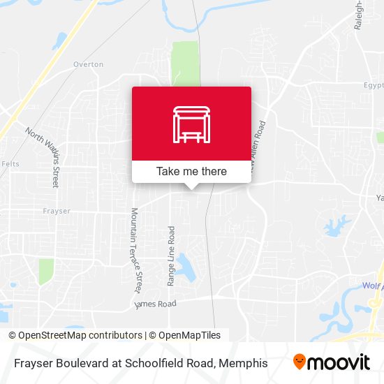 Frayser Boulevard at Schoolfield Road map