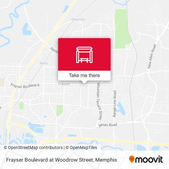 Mapa de Frayser Boulevard at Woodrow Street