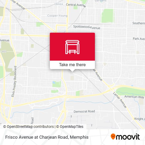 Mapa de Frisco Avenue at Charjean Road