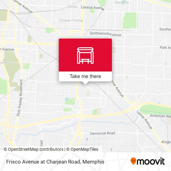 Mapa de Frisco Avenue at Charjean Road