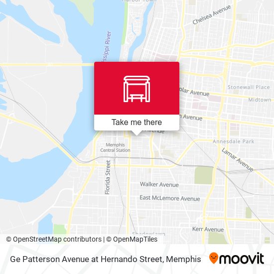 Ge Patterson Avenue at Hernando Street map