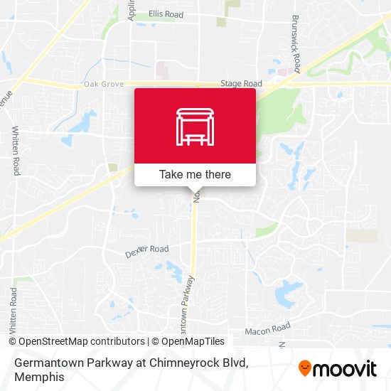 Germantown Parkway at Chimneyrock Blvd map