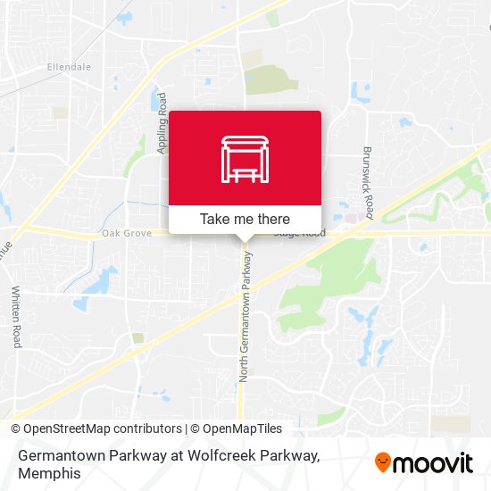 Germantown Parkway at Wolfcreek Parkway map