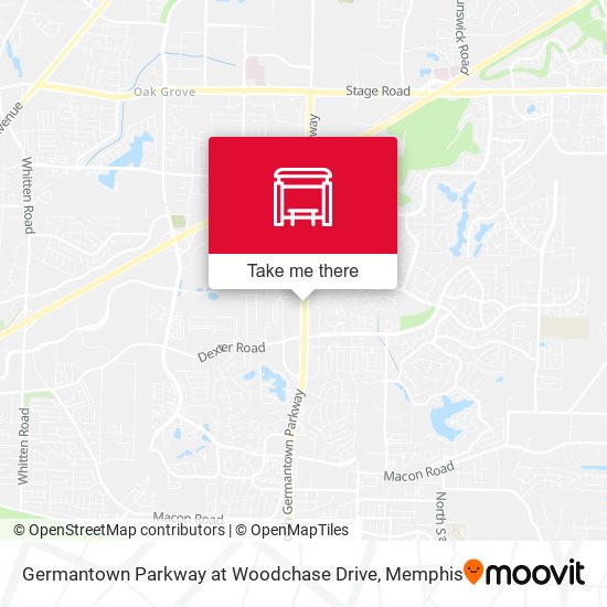 Mapa de Germantown Parkway at Woodchase Drive