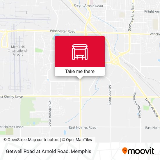 Getwell Road at Arnold Road map