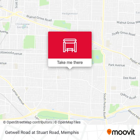Getwell Road at Stuart Road map