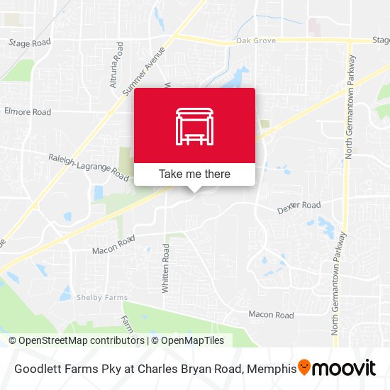 Goodlett Farms Pky at Charles Bryan Road map