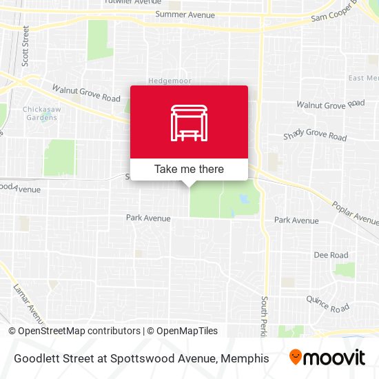 Mapa de Goodlett Street at Spottswood Avenue