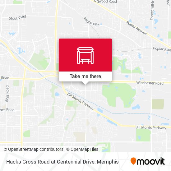 Mapa de Hacks Cross Road at Centennial Drive