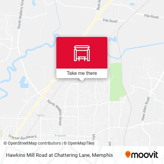 Mapa de Hawkins Mill Road at Chattering Lane