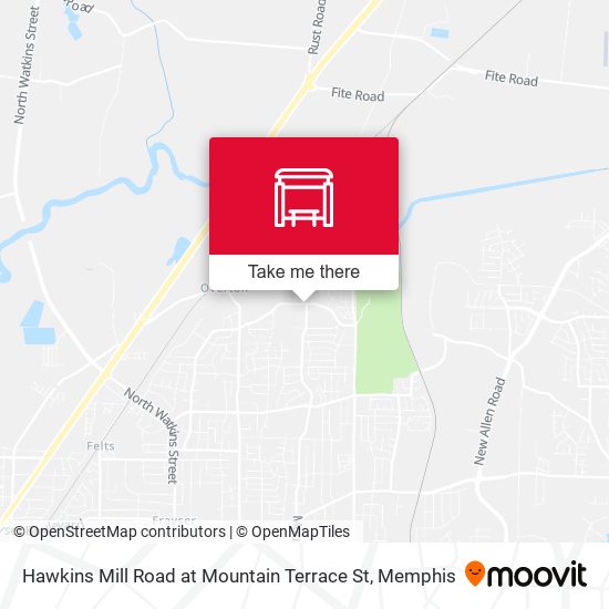 Hawkins Mill Road at Mountain Terrace St map