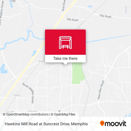 Hawkins Mill Road at Suncrest Drive map