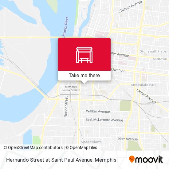 Mapa de Hernando Street at Saint Paul Avenue
