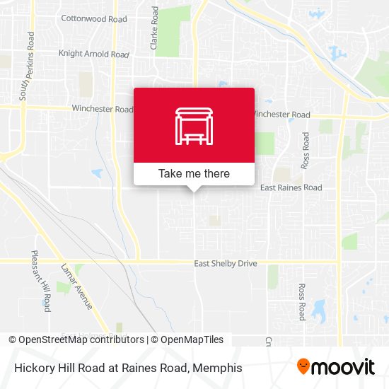 Hickory Hill Road at Raines Road map