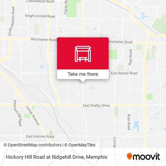 Mapa de Hickory Hill Road at Ridgehill Drive