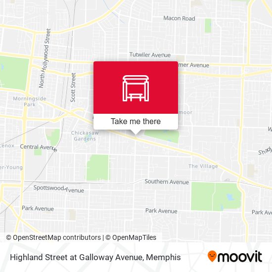 Mapa de Highland Street at Galloway Avenue