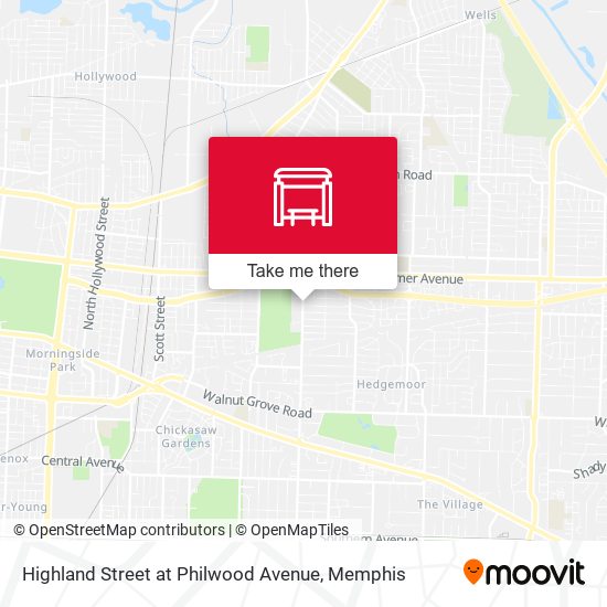 Mapa de Highland Street at Philwood Avenue