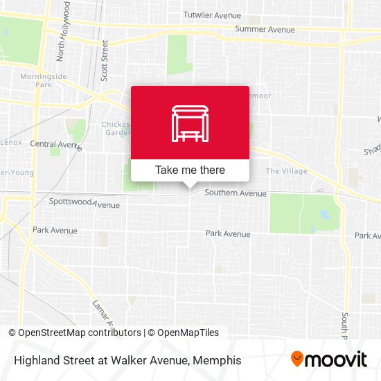 Mapa de Highland Street at Walker Avenue