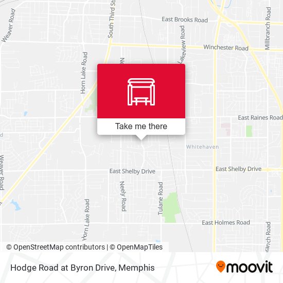 Hodge Road at Byron Drive map