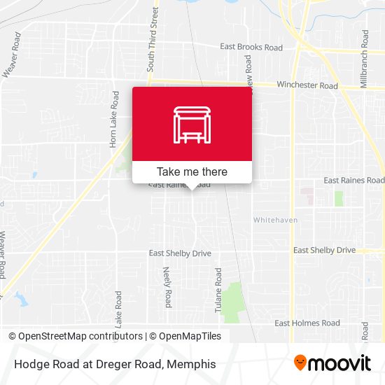Hodge Road at Dreger Road map