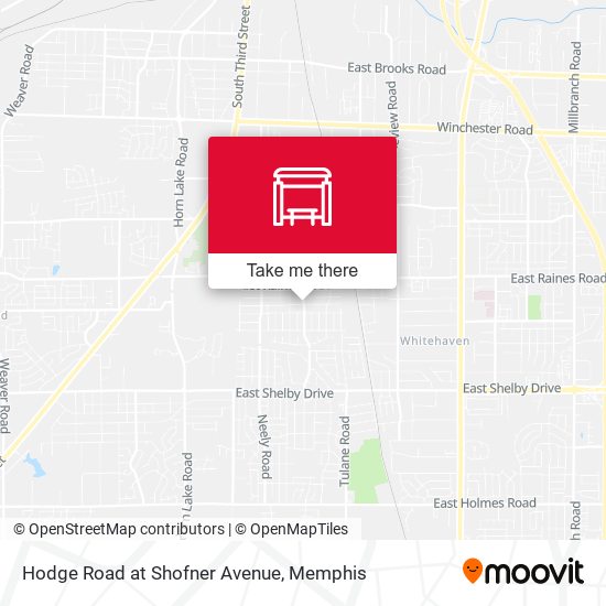 Hodge Road at Shofner Avenue map