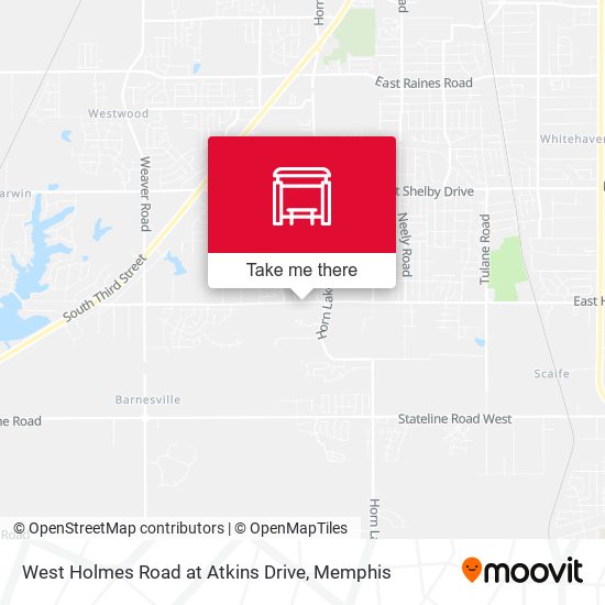 West Holmes Road at Atkins Drive map
