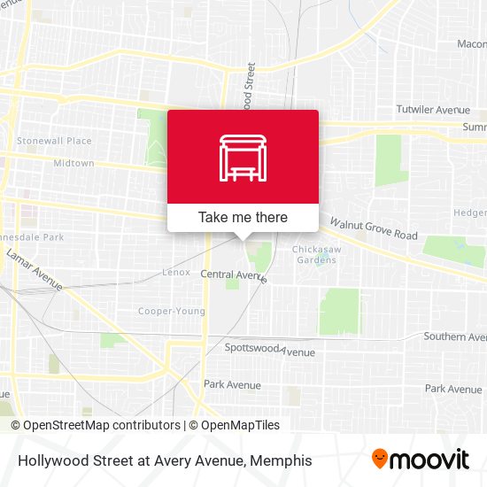 Hollywood Street at Avery Avenue map