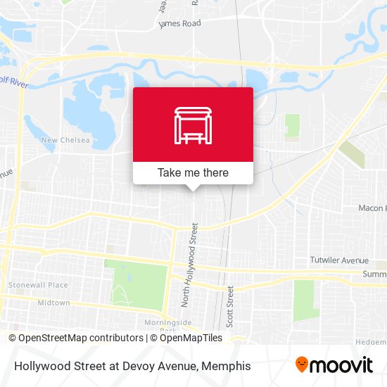 Mapa de Hollywood Street at Devoy Avenue