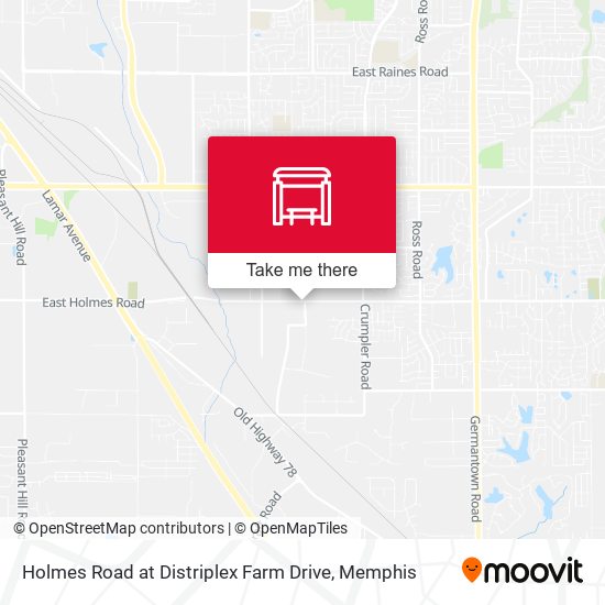 Holmes Road at Distriplex Farm Drive map