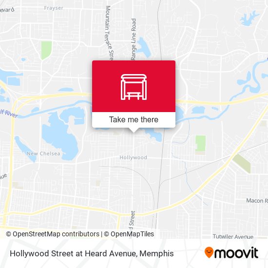Hollywood Street at Heard Avenue map