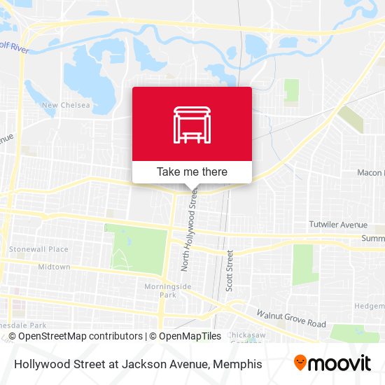 Hollywood Street at Jackson Avenue map