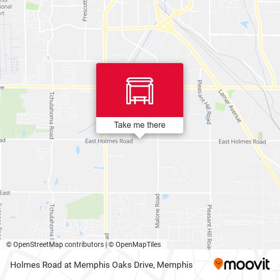 Holmes Road at Memphis Oaks Drive map