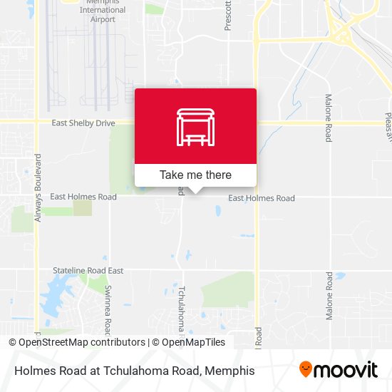 Holmes Road  at Tchulahoma Road map