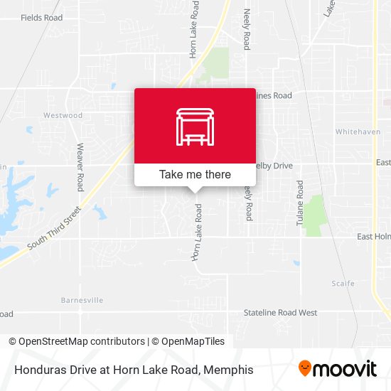Honduras Drive at Horn Lake Road map