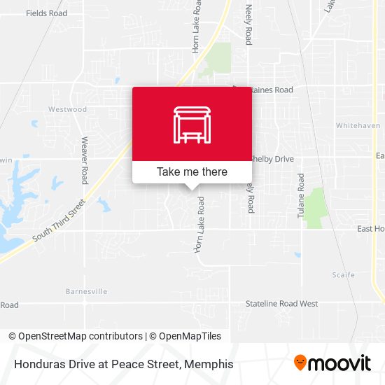 Mapa de Honduras Drive at Peace Street