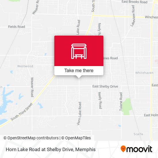 Horn Lake Road at Shelby Drive map
