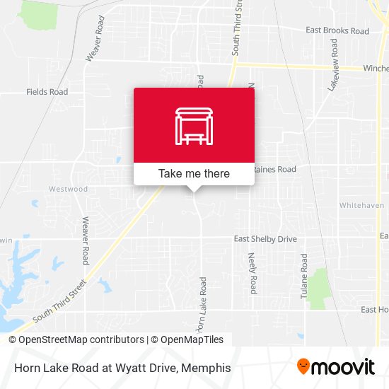 Horn Lake Road at Wyatt Drive map