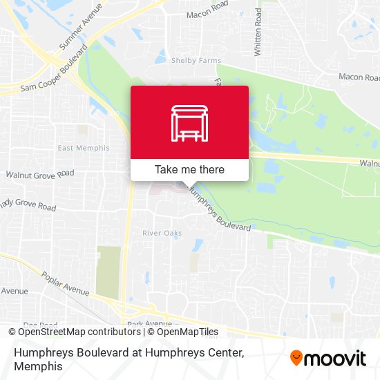 Humphreys Boulevard at Humphreys Center map