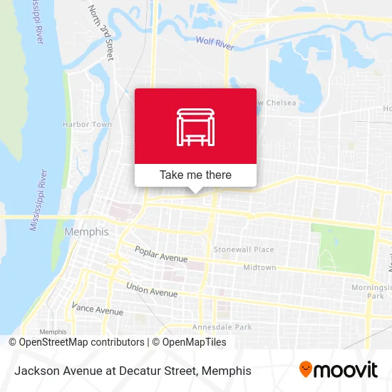 Jackson Avenue at Decatur Street map