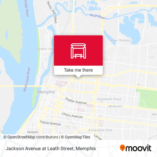 Jackson Avenue at Leath Street map