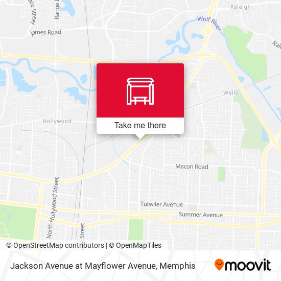 Mapa de Jackson Avenue at Mayflower Avenue